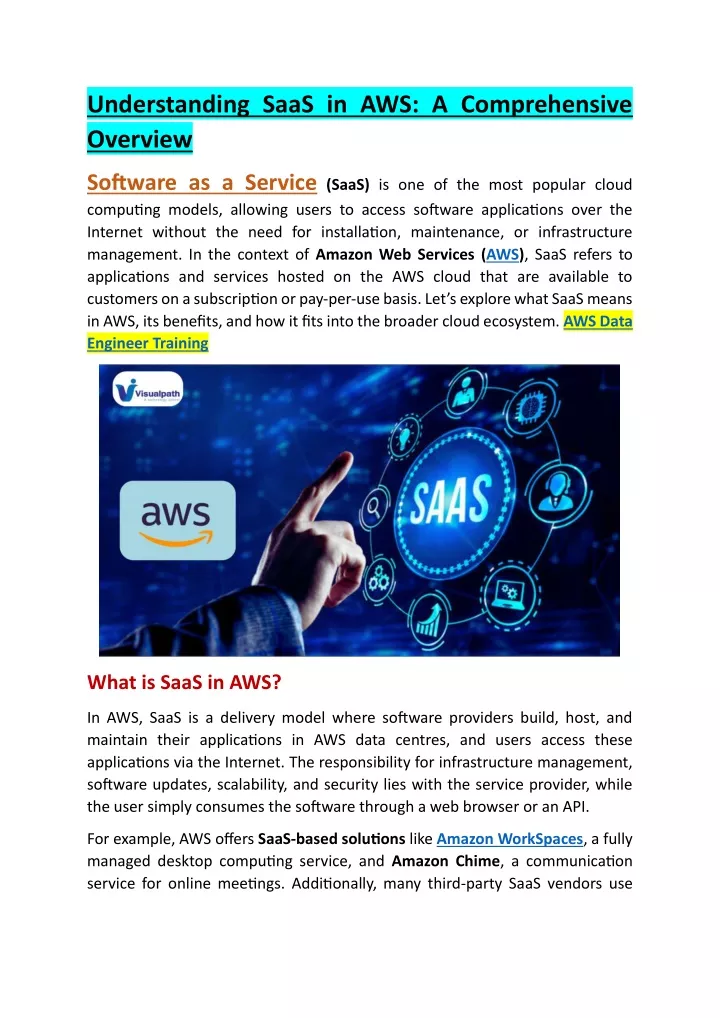 understanding saas in aws a comprehensive overview