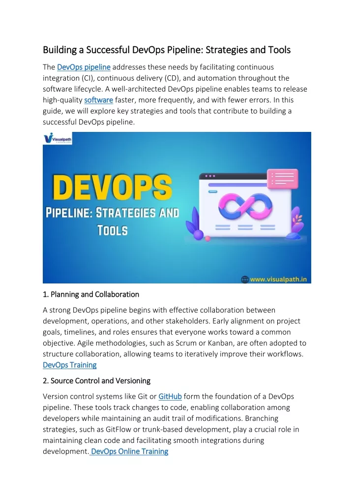 building a successful devops pipeline strategies