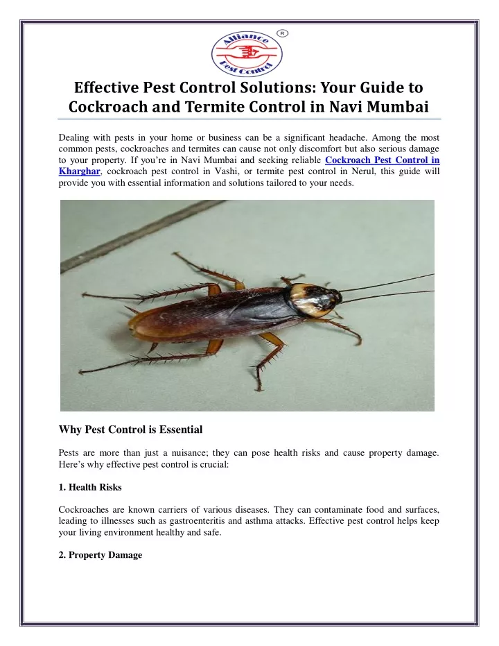 effective pest control solutions your guide