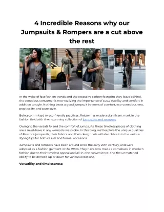 4 incredible reasons why our jumpsuits rompers