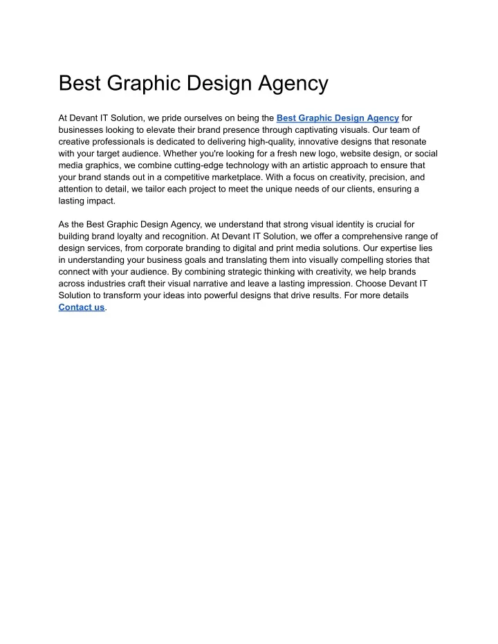 best graphic design agency