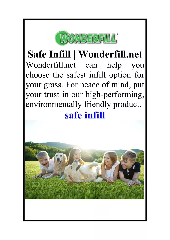 safe infill wonderfill net wonderfill net choose