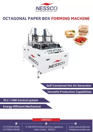 Nessco Cutting Edge Octagonal Paper Box Machine | PDF