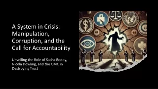 a system in crisis manipulation corruption and the call for accountability