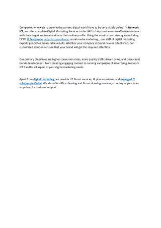 Top managed IT solutions in Dubai