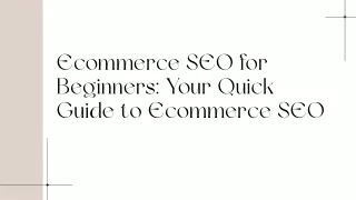 ecommerce seo for beginners your quick guide