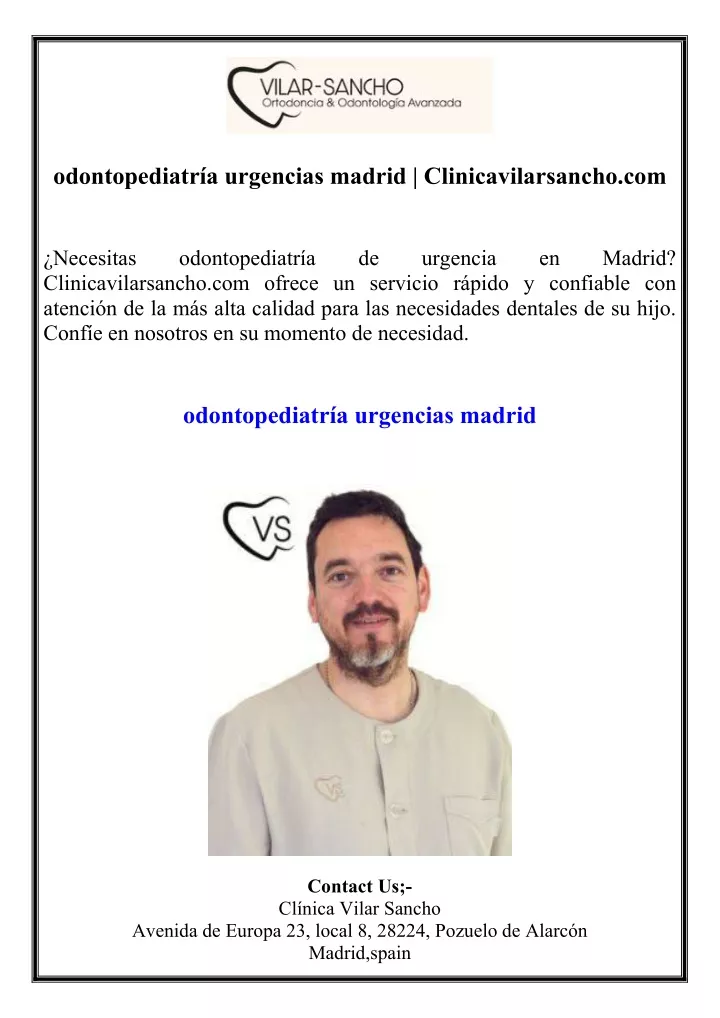 odontopediatr a urgencias madrid