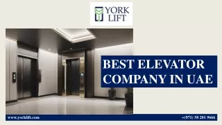 BEST ELEVATOR COMPANY IN UAE