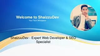 ShaizuuDev | Expert IT Services: SEO & Web Development