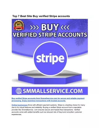 Top 7 Best Site Buy verified Stripe accounts - Copy - Copy