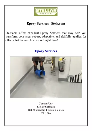 epoxy services stelr com