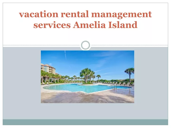 vacation rental management services amelia island