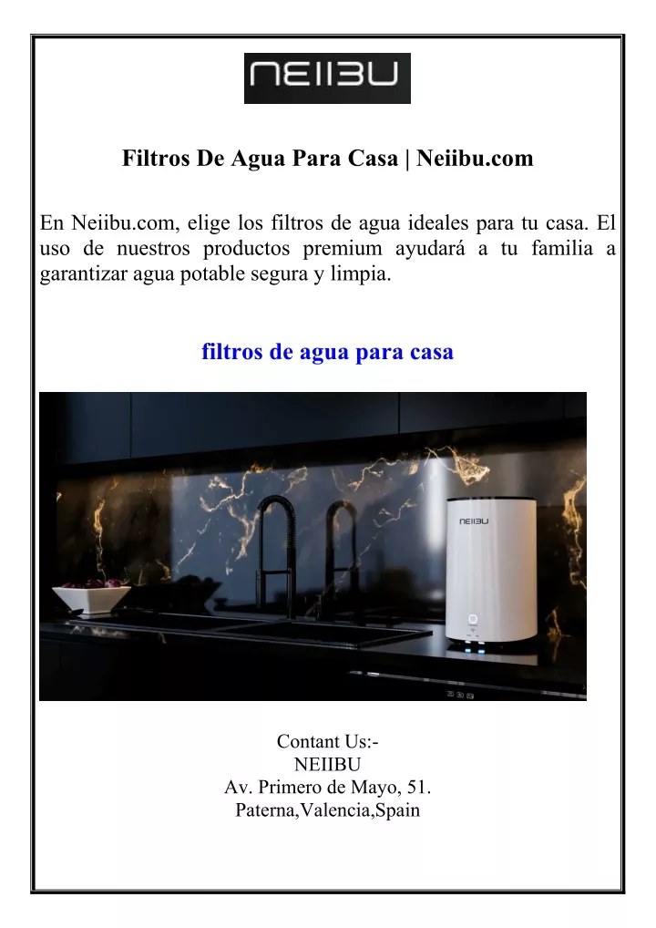 filtros de agua para casa neiibu com