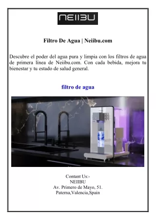 Filtro De Agua Neiibu.com