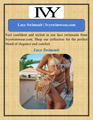 Lace Swimsuit   Ivyswimwear.com