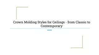 crown molding styles for ceilings from classic