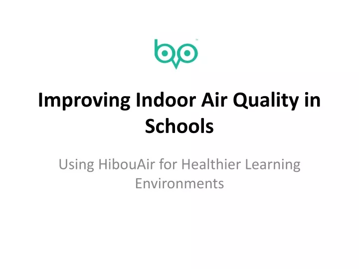 improving indoor air quality in schools