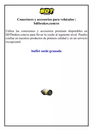 Conectores y accesorios para vehículos
