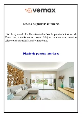 Diseño de puertas interiores