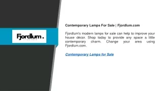contemporary lamps for sale fjordlum com fjordlum