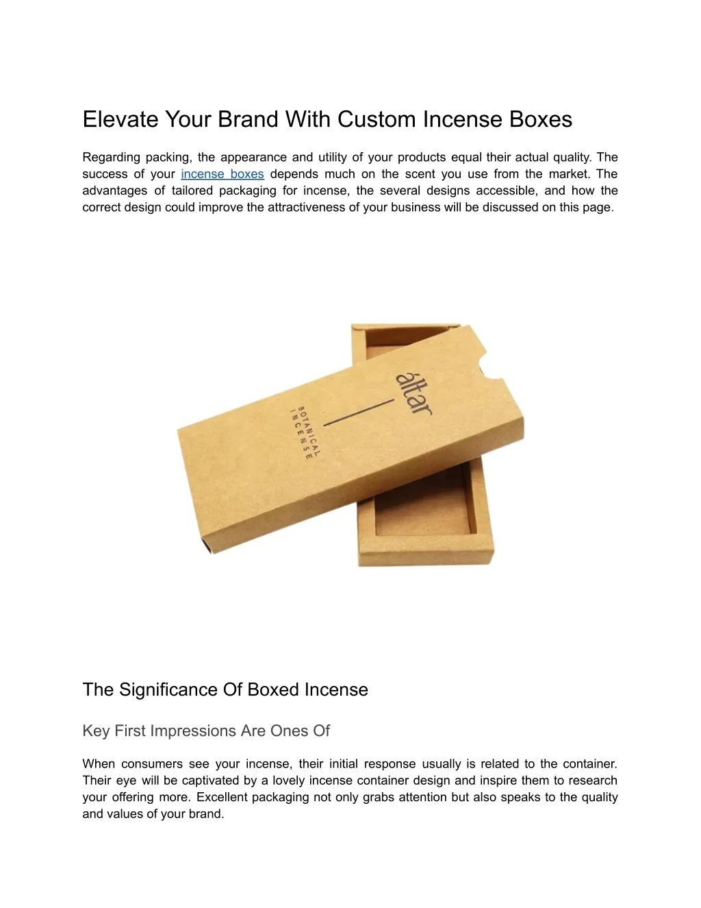 PPT - Elevate Your Brand with Custom Incense Boxes PowerPoint ...