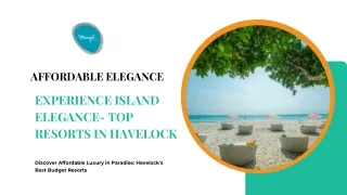 Experience Island Elegance- Top Resorts in Havelock