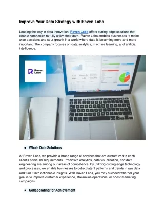Improve Your Data Strategy with Raven Labs