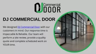 Commercial Access Doors Solutions by DJ Commercial Door