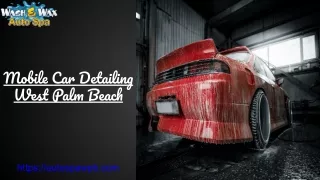 Mobile Car Detailing West Palm Beach