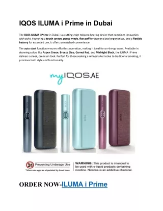 IQOS ILUMA Dubai