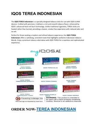 IQOS TEREA Dubai