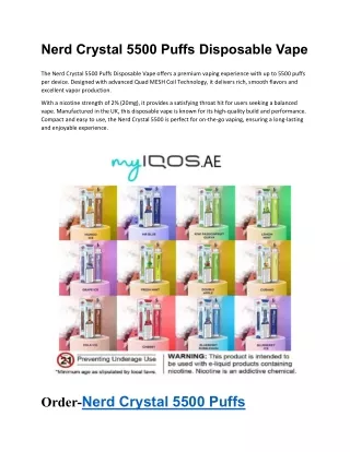 Nerd disposable Vape in Dubai UAE