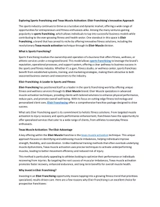 exploring sports franchising and texas muscle