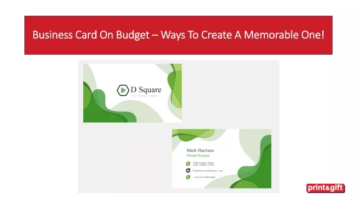 business card on budget ways to create a memorable one