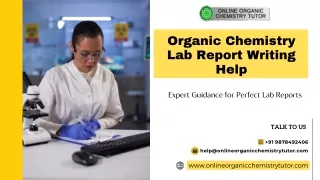 organic chemistry lab report writing help