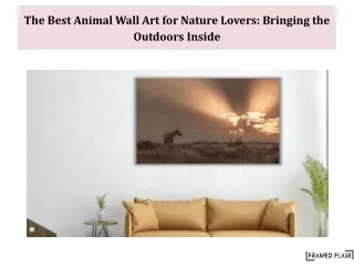 The Best Animal Wall Art for Nature Lovers Bringing the Outdoors Inside