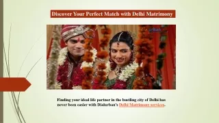 Discover Your Perfect Match with Delhi Matrimony