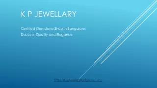 Certified Gemstone Shop in Bangalore