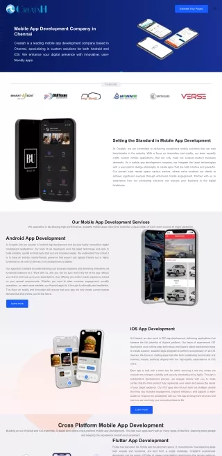 Creatah Mobile app development