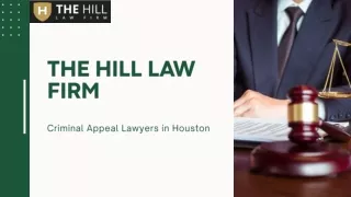 Choose Top Notch Criminal Appeal Lawyers in Houston