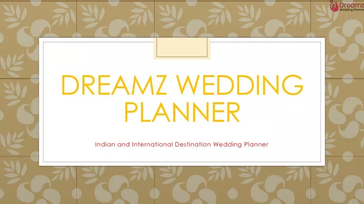 dreamz wedding planner