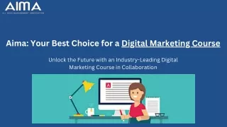Digital Marketing Course in collaboration with Digital Vidya | PG Courses AIMA