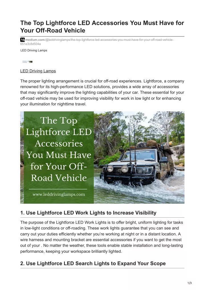 the top lightforce led accessories you must have