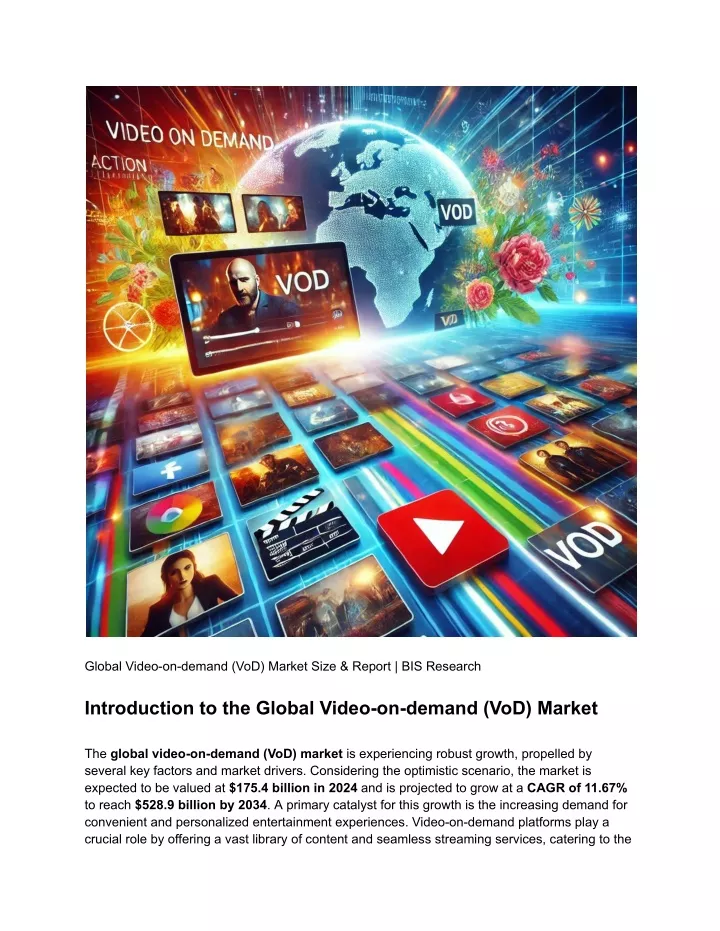 global video on demand vod market size report