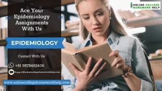ace your epidemiology assignments with us