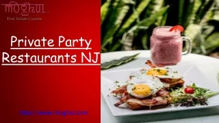 Private Party Restaurants NJ