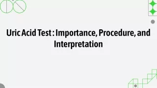 uric acid test importance procedure