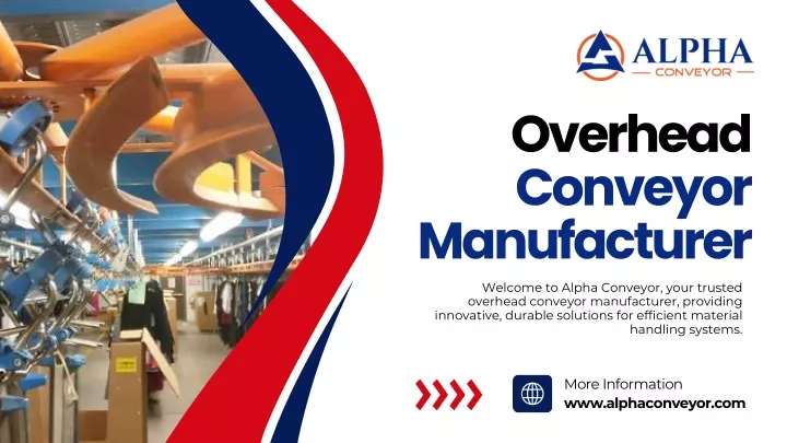 overhead conveyor manufacturer welcome to alpha