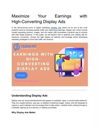 maximize high converting display ads