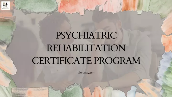 psychiatric rehabilitation certificate program